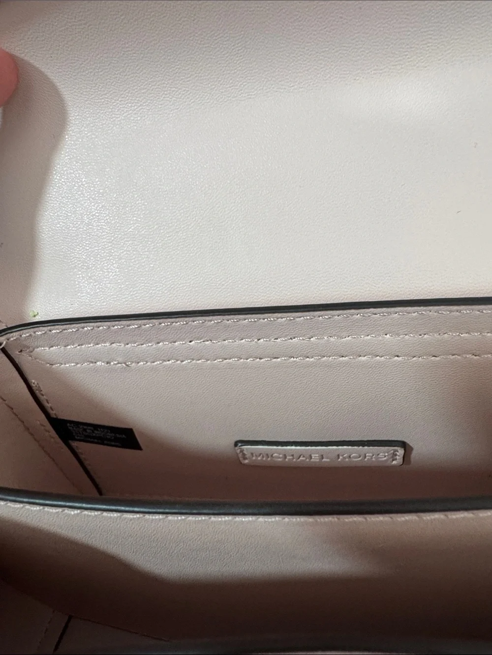 Michael Kors Blush Pink Leather Crossbody with Gold-Tone Hardware